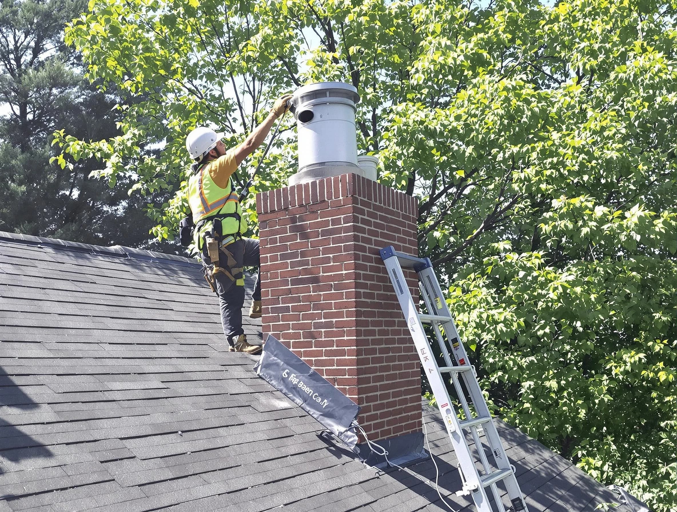 Chimney liner inspection by Stone Mountain Chimney Sweep in Stone Mountain, GA
