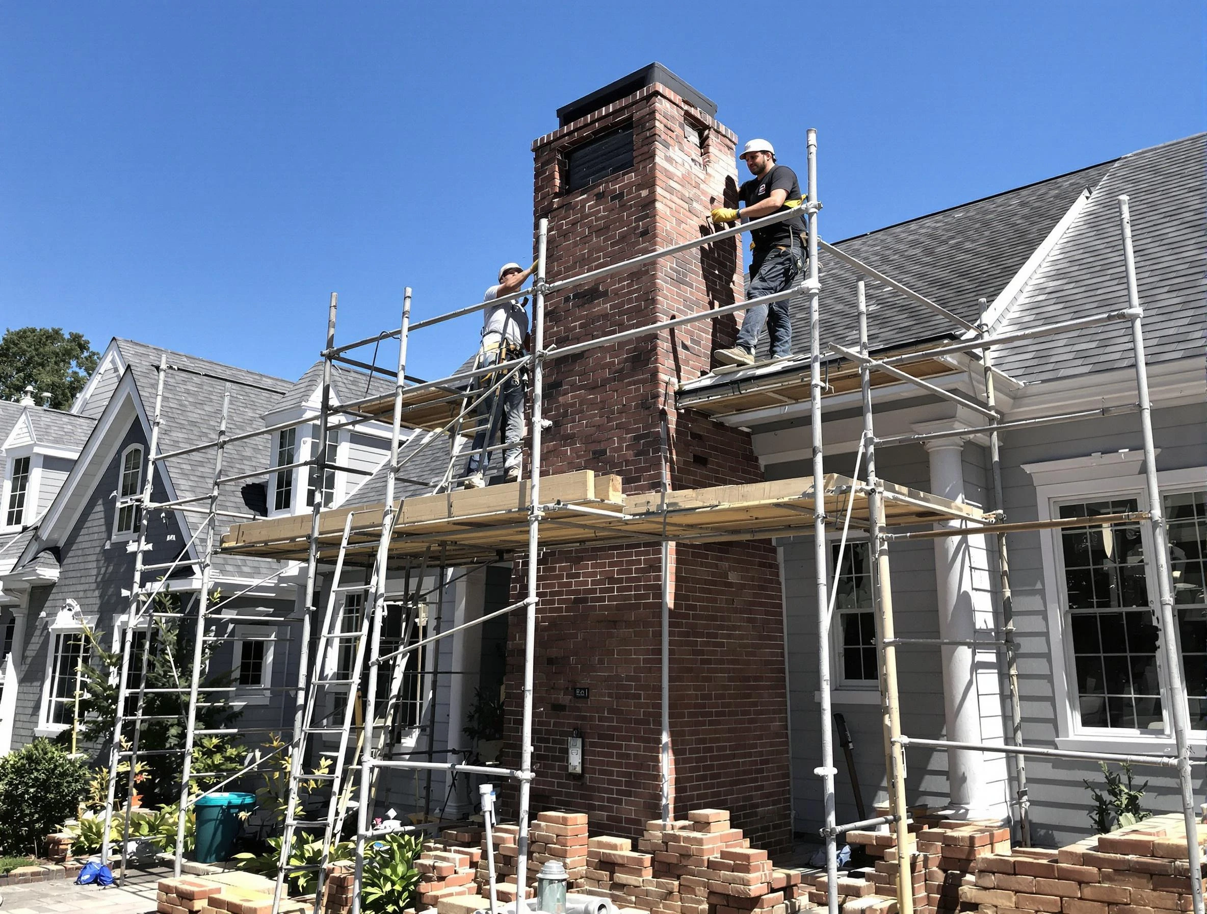 Chimney Rebuilding in Stone Mountain