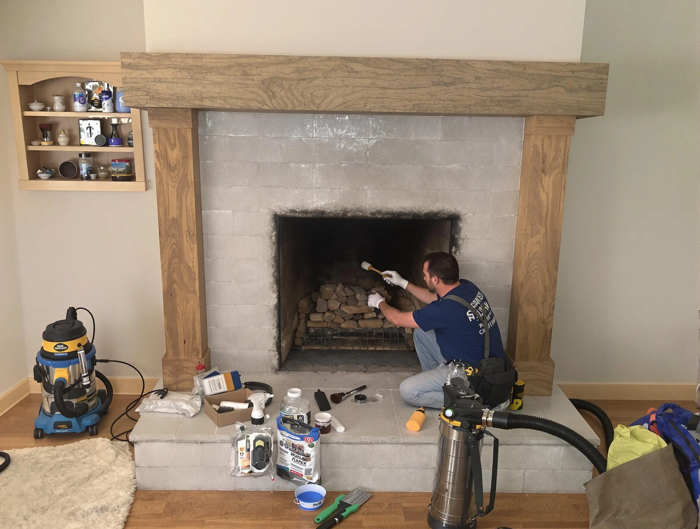 Detailed creosote removal process by Stone Mountain Chimney Sweep in Stone Mountain, GA